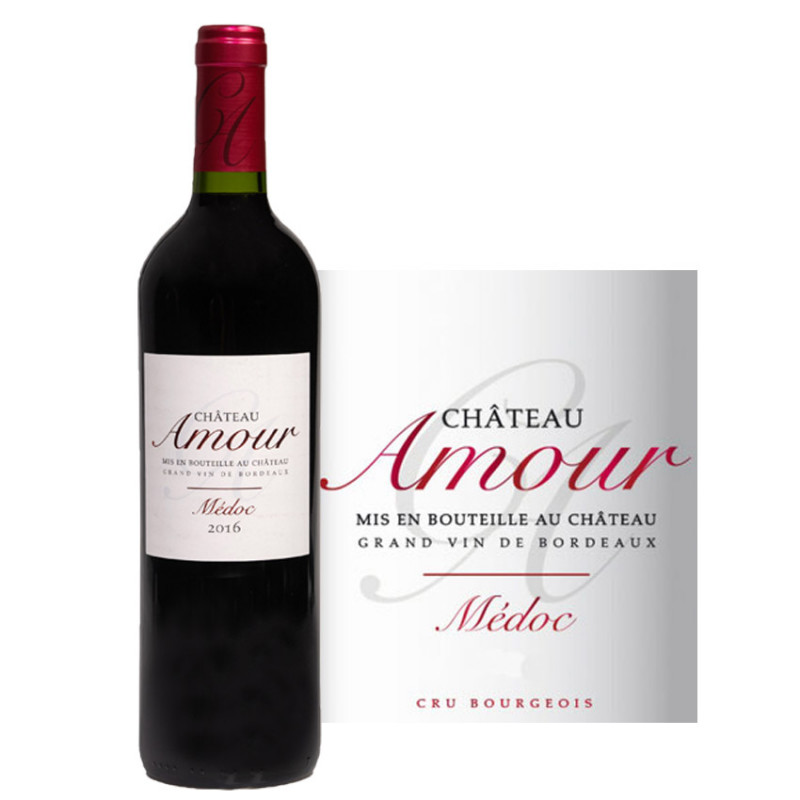 Vin rouge Château amour - Cadeau vin Bordeaux
